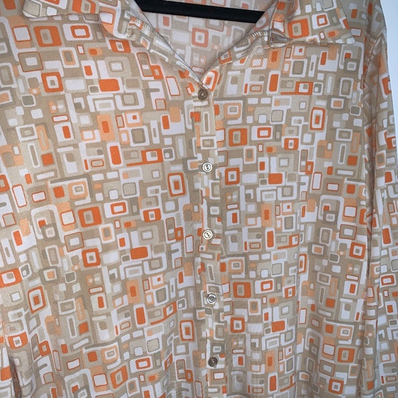 Retro, Mod, Patterned Button Up Shirt - Picture 7 of 8